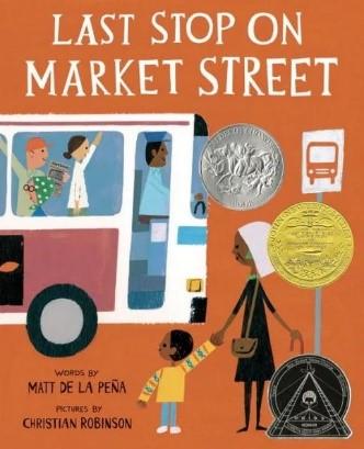 Cover of Last Stop on Market Street by Matt de la Peña.