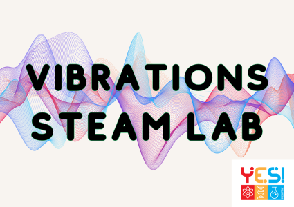 vibrations steam lab with sound waves and YES logo