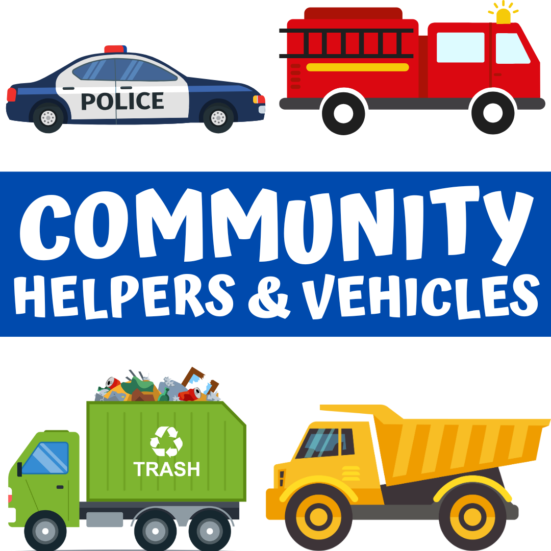 clipart of community helper vehicles